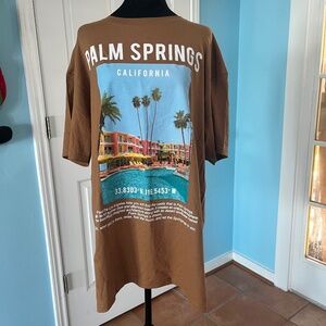 NWOT Persaya Palm Springs California Graphic T-Shirt Size XL
